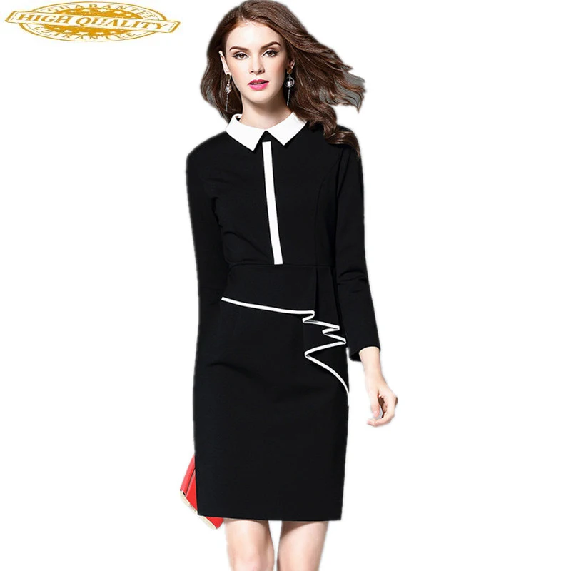 2020 Zwart Kantoor Jurk Vrouwen Formele Lange Mouw Jurk Vrouwelijke Herfst Jurken Voor Vrouwen Kleding Vestidos 1708984 2020 Zwart Kantoor Jurk Vrouwen Formele Lange Mouw Jurk Vrouwelijke Herfst Jurken Voor Vrouwen Kleding Vestidos 1708984