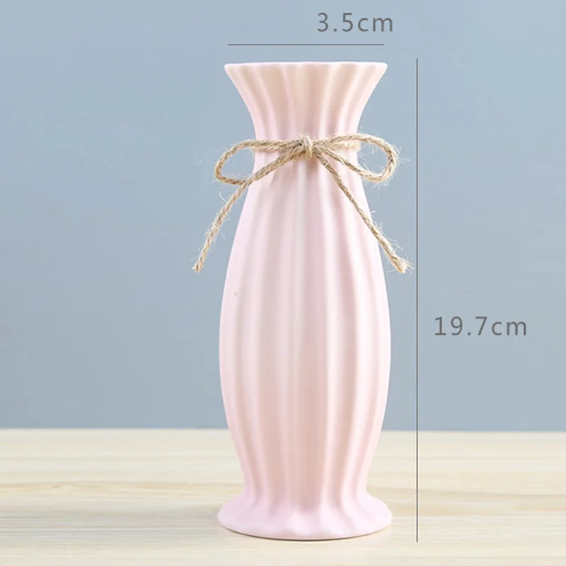 1 шт. Современная оригами пластиковая ваза белая имитация керамического цветочного горшка Цветочная корзина Цветочная ваза для украшения интерьера скандинавские украшения - Цвет: style 1
