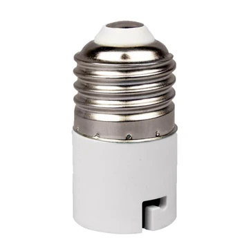 E27 to B22 Extender Adapter, E27 to B22 Screw Converter Lamp Bulb Socket Holder, Fits LED/CFL Light Bulbs, Heat-Resistant