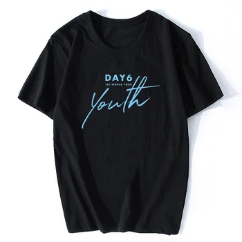 

KPOP DAY6 1ST WORLD TOUR Youth O-Neck Cotton Hip Hop Korean Clothes Short Sleeve Tops Korean Style T-shirt