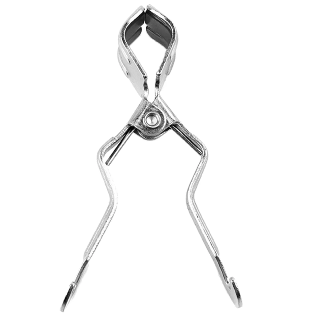 Multi-Functional Clamp On Lantern Hanger Clip Holder Light Lamp Hanging Hook for Tent Poles Outdoor Camping Hook, Silver