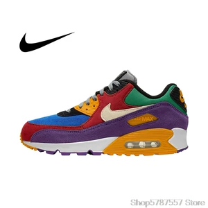 Original Air Max 90 Ultra Comfortable Outdoor Shoes NIKE AIR MAX 90 ESSENTIAL Men's Running Shoes Lightweight AJ1285-101