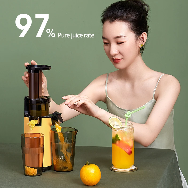 130W Electric Slow Juicer Portable Blender Fruit Vegetable Extractor Squeezer Orange Juicer Mini Juice Maker Filter-Free 220V