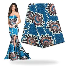 Новое поступление осень Урожай лист стиль печати ткань африканская ткань воск хлопок цена Африканский Воск Принт 6 ярдов H180622