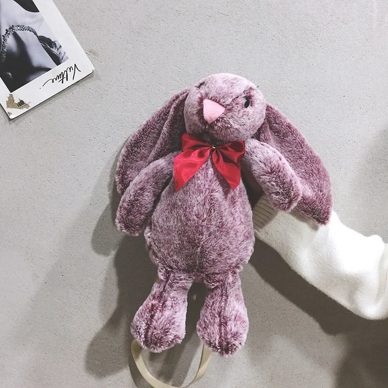 

Online Celebrity Rabbit Plush Bag WOMEN'S Bag New Style 2019 Autumn And Winter Fashion Crossbody Bag Plush Cute Ugly Adorable Ba