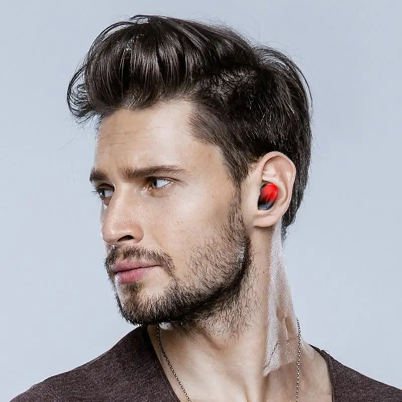 TWS 5,0 Bluetooth гарнитура градиентная стерео гарнитура с шумоподавлением светодиодный цифровой дисплей с 1500 мАч зарядный чехол для Android IOS