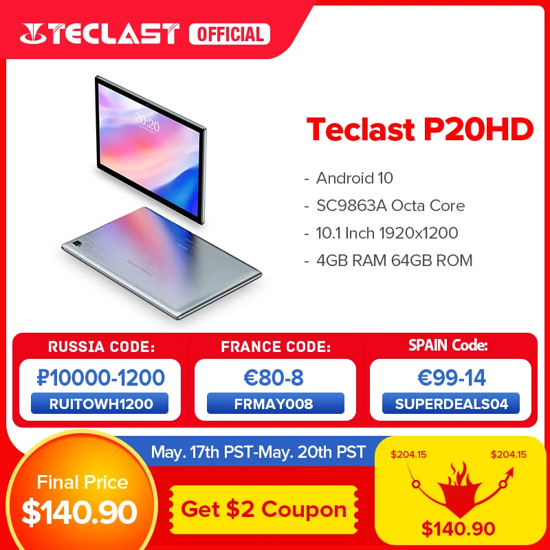 Teclast P20HD 10.1