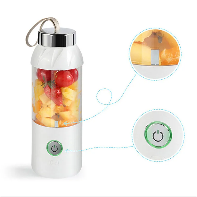 TTLIFE 550ML Portable 3 in 1 Electric Juicer Blender Automatic Multi-Functional USB Rechargable Juice Cup Mixer For Baby Girls