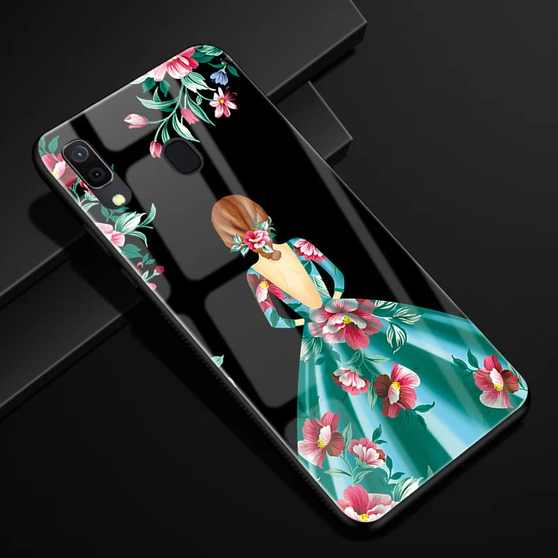 34 Для samsung Galaxy A30 A20 чехол оргстекло PC чехол для телефона черный TPU бампер чехол для samsung A30 A 30 Чехол A20 a 20 Coque - Цвет: 34