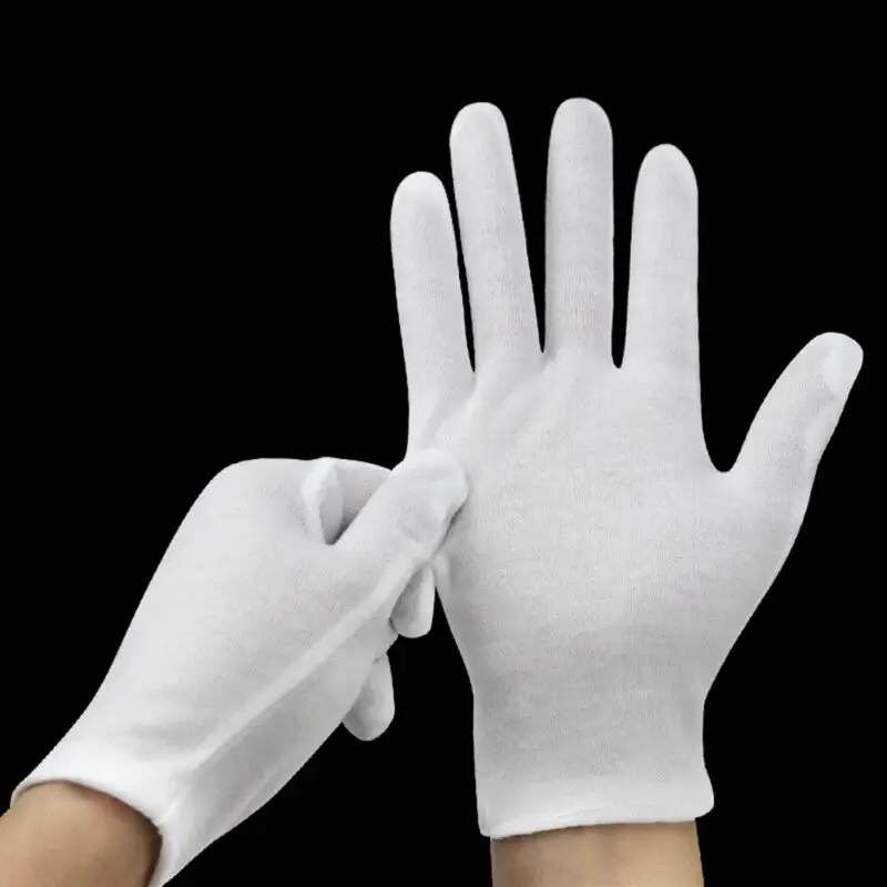 Tanio 24 szt. Białe rękawiczki 12