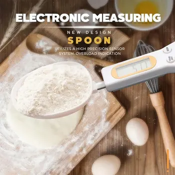 

500g/0.1g 500g/0.1g Precise Digital Measuring Spoons Electronic LCD Digital Spoon Weight Volumn Food Scale Gram Kitchen Scales