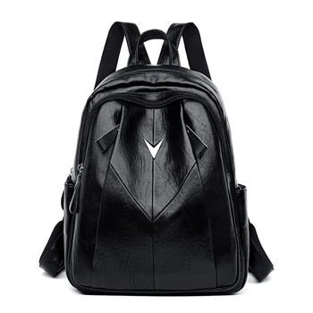 

Women Leather Backpack High Quality Female Trave Backpack Anti Theft Shoulder Bag Large Capacity School Bagpack For Teenage Girl