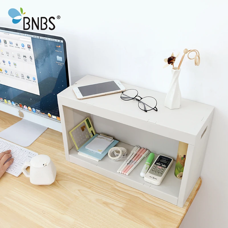 BNBS стеллаж для хранения пластмассовый органайзер для кухонных принадлежностей полки и полки многослойная полка книжная полка книжный шкаф