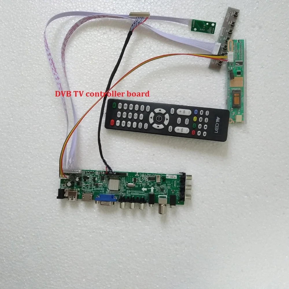 Комплект для LP154WX4(TL)(A3) 1280X800 1 CCFL ТВ плата контроллера HDMI VGA DVB-C DVB-T ЖК-панель Цифровой USB AV 15," 30 pin