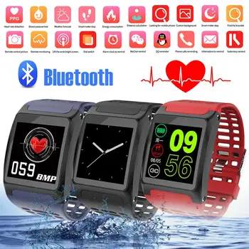

Smart Watch Bluetooth 4.0 1.3" Touch Screen Music Control Health Tracker Message Reminder For Android For IOS Smart Wristwatch