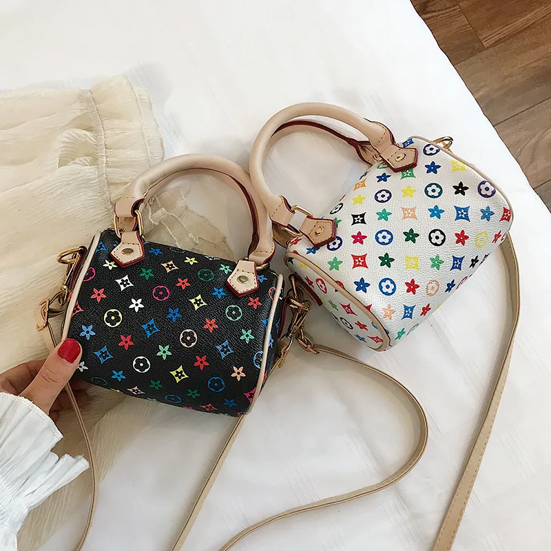 

2019 New Style Korean-style Printed Mini Pillow Children Girls Big Kid Parent And Child-Mini Hand Cross-body Bag Women's