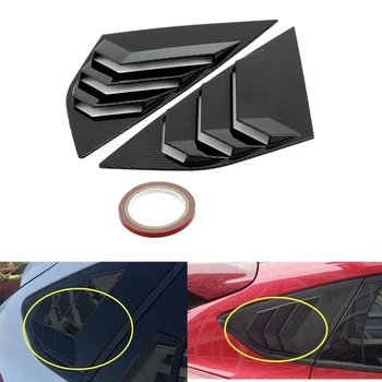 

2PC Shiny Black Window Side Louvers Vent For Ford Focus ST RS MK3 Hatchback High Quality Window Side Louvers Vent Accessories