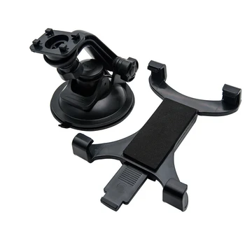 

Fixed ABS Stable Tablet Holder Suction Mount Slot 360 Degree Rotation Stand Dashboard Windshield Durable Car Universal Black