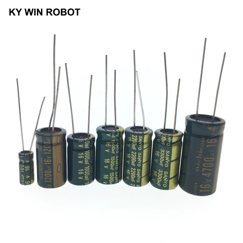 2-50 штук, 10 видов V 16 V, алюминиевая крышка, 25В 35В с алюминиевой крышкой, 50В высокая частота низкая ESR Алюминий конденсатор с алюминиевой крышкой, 100 мкФ 220 мкФ 330 мкФ 470 мкФ 680 мкФ 1000 мкФ 1500 мкФ 2200 мкФ 3300 мкФ