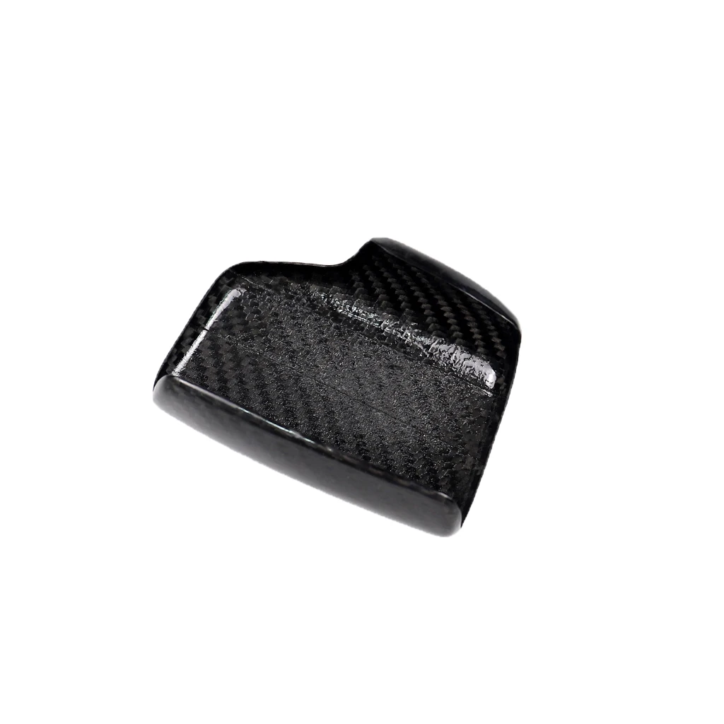 Car Interior Styling Carbon Fiber Gear Shift Knob Gear Head Sticker Cover for Audi A4 S4 RS4 B9 A5 S5 RS5 Q5 Q7