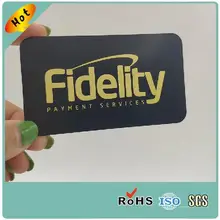 Китайский поставщик на заказ черная металлическая деловая визитная карточка