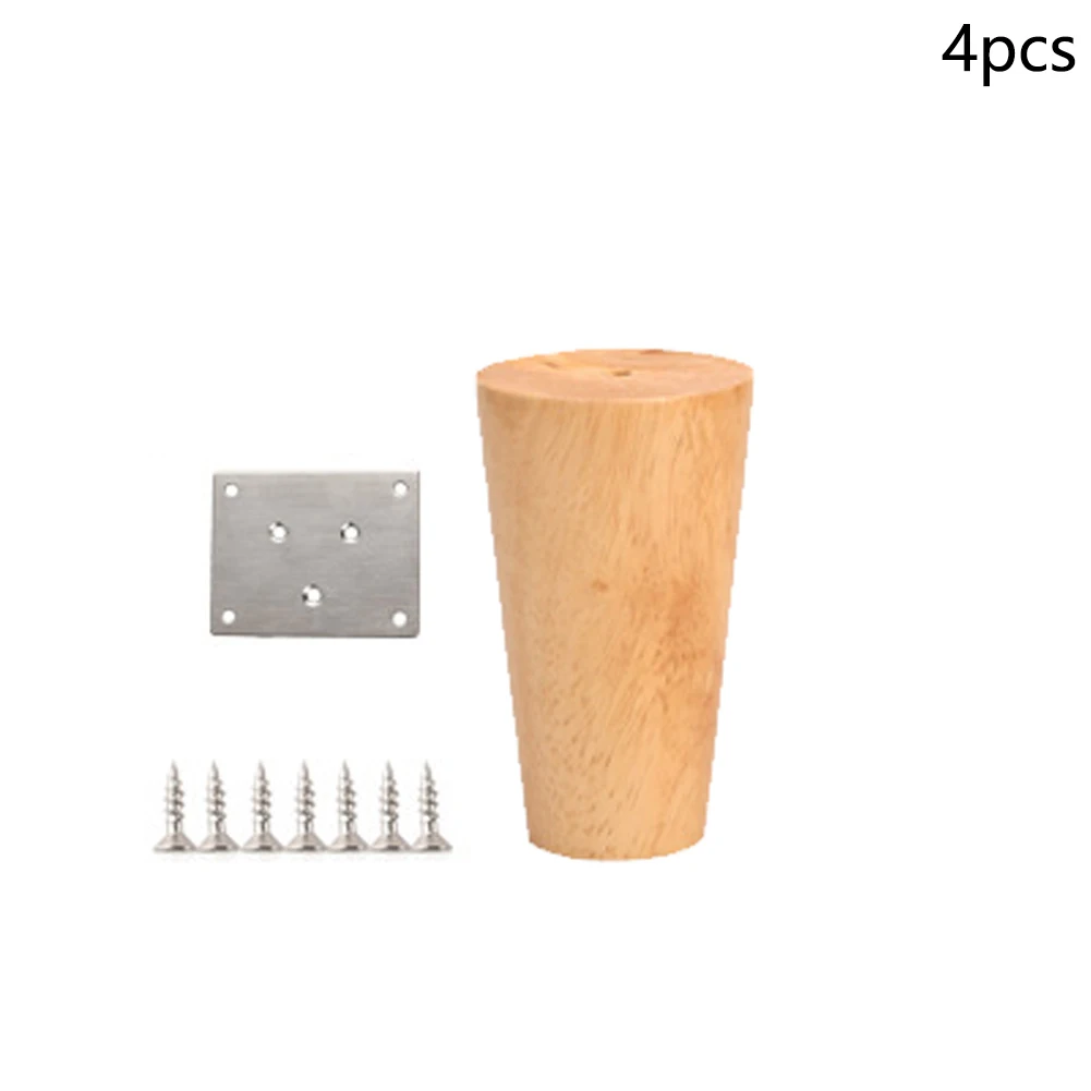 Best 4Pcs Wooden Furniture Solid Accessories Cabinet Parts Non Slip TV Feet Coffee Table Stool Chair Sofa Legs