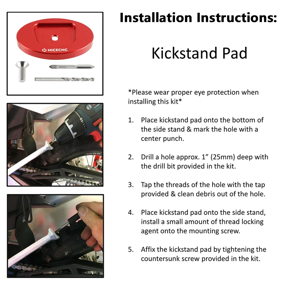 Foot Side Stand Pad Plate Kickstand Enlarger Support Extension For Beta 125-500 RR RS RRS 2013-2019 XTrainer 300 2015-2019