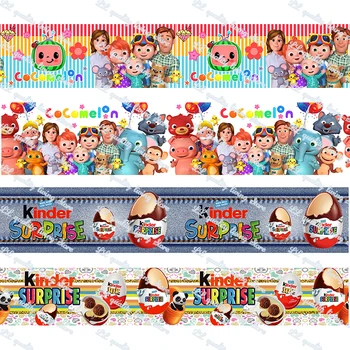 

New Cartoon character printed grosgrain ribbon/16mm printed elastic foe ribbons DIY hair bows Sewing webbing 50 yards