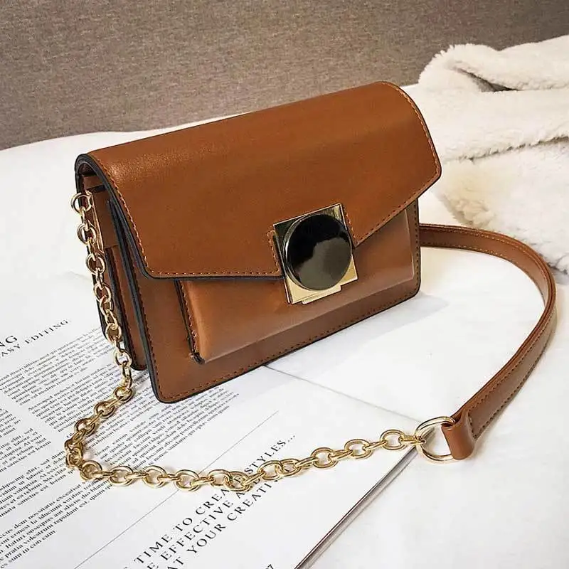 

2019 Hot Sale Casual Shoulder Bag Fashion Brand New Popular Korean Fashion Chain Luxury Pink Bag In 2019