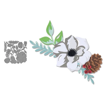 

Layered Winter Flower Flower Metal Cutting Star Dies for DIY Scrapbook Cutting Die Paper Cards Embossed Decorative Craft Die Cut