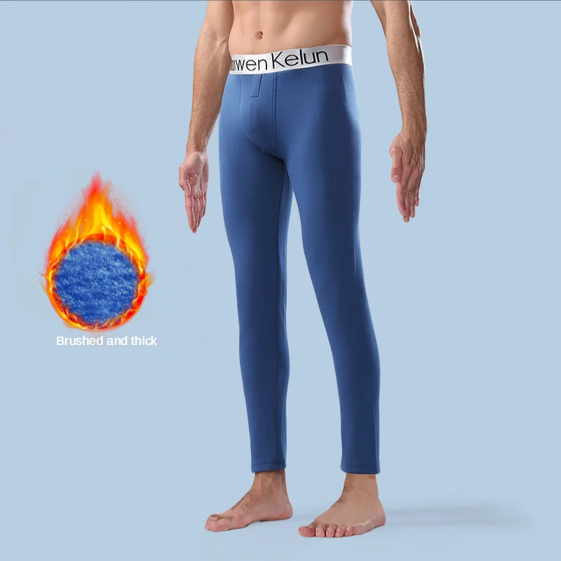 2023 NEW Autumn and Winter Men Thermal Underwear Warm Bottom Long Pants Leggings Cotton Normally Thermal Underwear