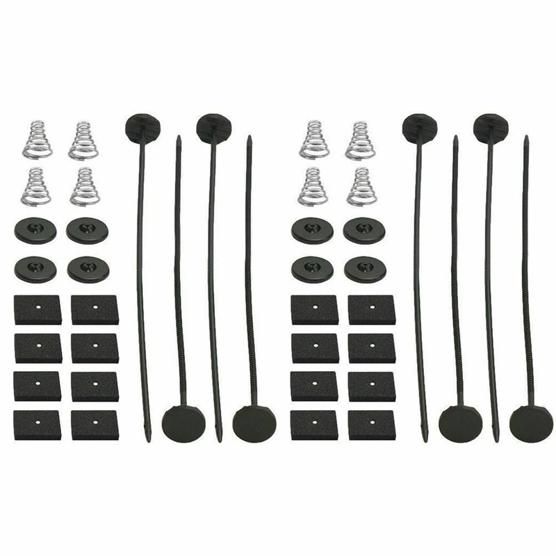 Electric Fan Car Fan 2 PCS/Set Auto Car Universal Electric Radiator Fan Ventilador Mounting Kit 8x 9" ties 16x Rubber Pads 8x Connectors Spring