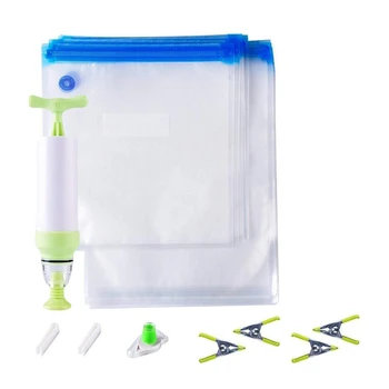 

EASY-Sous-Vide Bags Essentials Kit for Anova Cooker, Reusable Food Storage Freezer and Water Cooking Bags, 10 Vacuum Sealed Bags