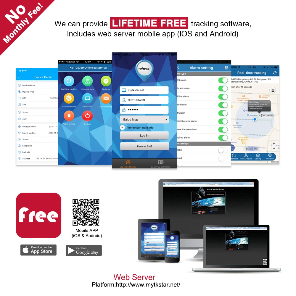 Localizador GPS 3G de coche TK915