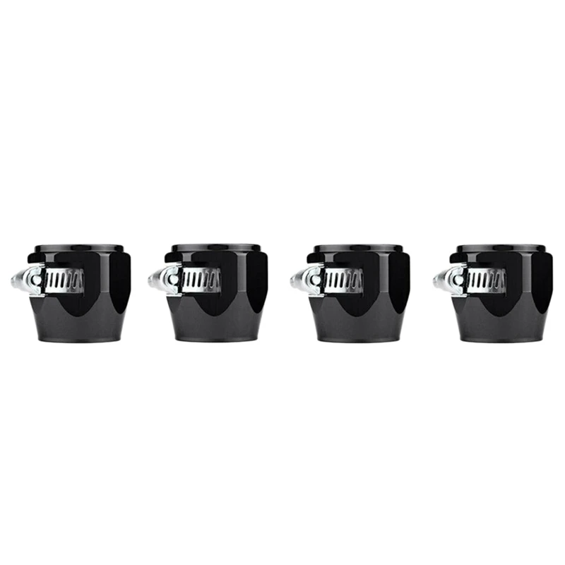 

4Pcs Aluminum Hex Hose Finisher Clamp with Screw Band Hose End Cover