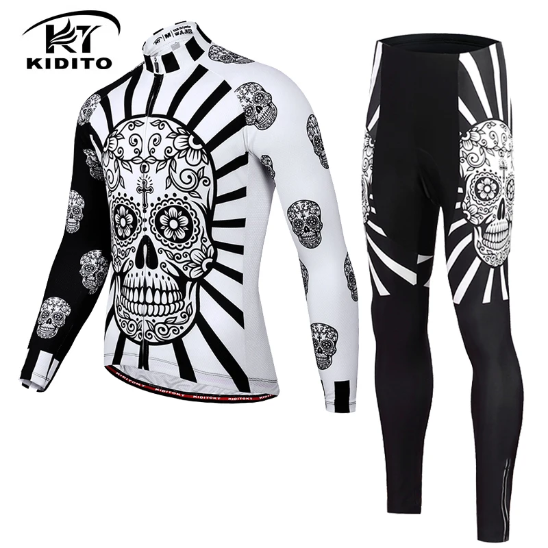 Jersey and Pants KIDITOKT профессиональная велосипедная майка, комплект для горного велосипеда, одежда для велоспорта MTB, одежда для езды на велосипеде, костюм, велосипедная Спортивная одежда для мужчин - Цвет: Jersey and Pants