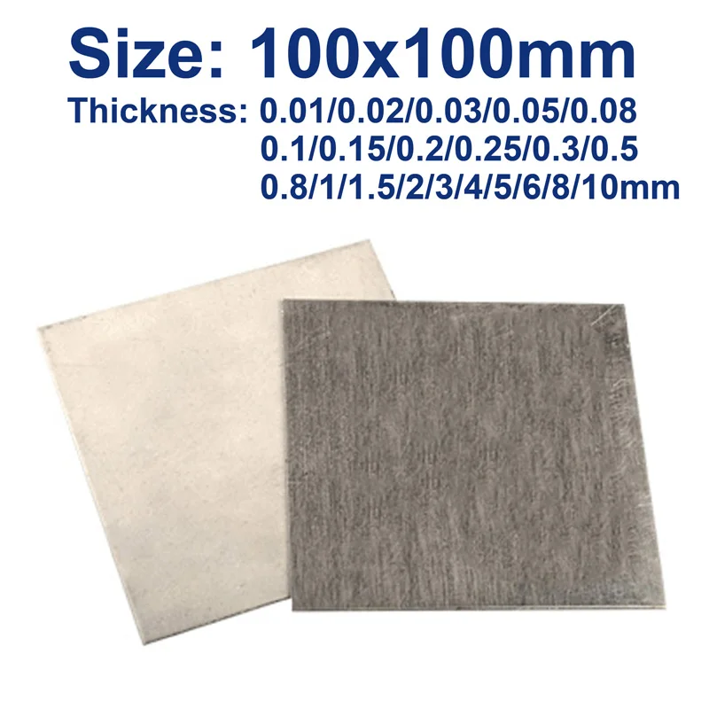 

Pure Nickel 99.99% Plate Electrode Sacrificial Anode Plating Sheet Plate