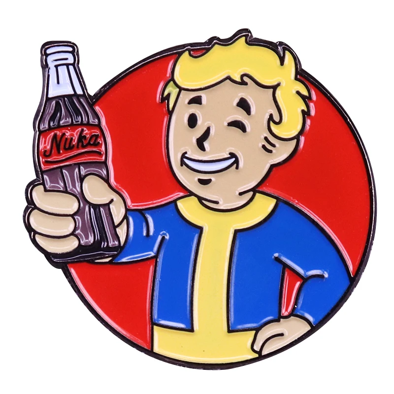 Fallout Vault Boy нижняя часть бутылки с содовой|Броши| |