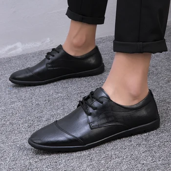 

Male Leisure Office Shoes For Men Brand Business Office Fashion Shoes Man genuine leather design Luxury Leather Men's Shoes