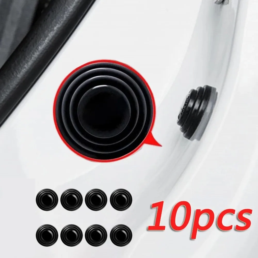 10PCS Car Door Absorber Cushion Gasket Decoration Sticker Particles Front And Shock-Absorbing Gasket Car & Truck Parts car hood