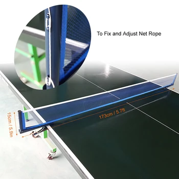 

Table Tennis Net Post Set Collapsible Portable Ping Pong Mesh Net Clip Set