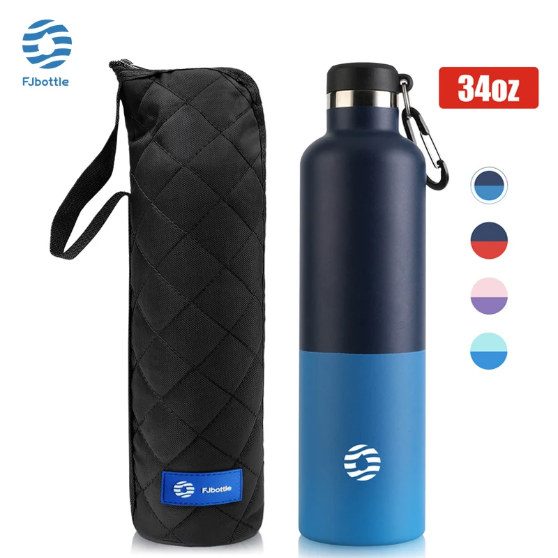 FJbottle Insulated Water Bottle 34oz Double Wall Vacuum Insulated