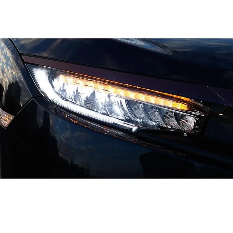 Дневные ходовые стильные автомобильные DRL светодиодная лампа, автомобильные фары, передние противотуманные задние фары 16 17 18 19 для Honda Civic