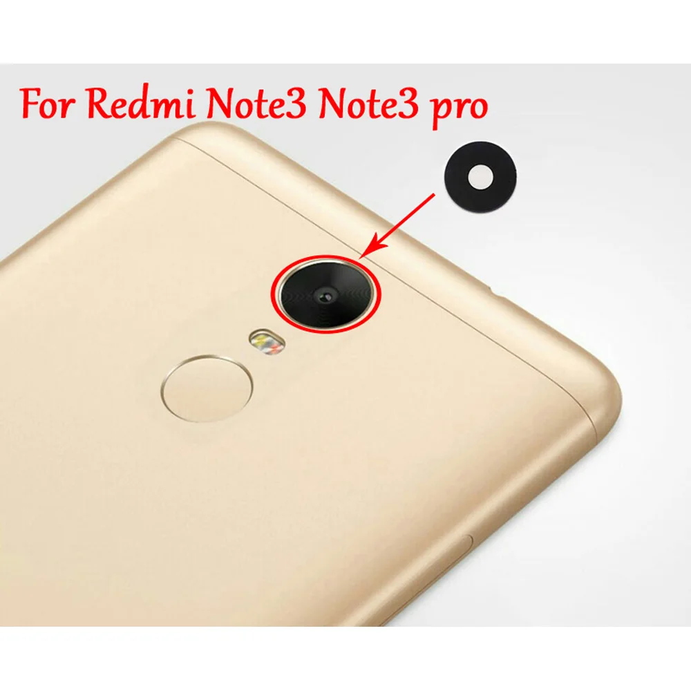 New Original Housing Rear Back Camera Glass Lens Cover Case with Adhesive Glue For xiaomi Redmi hongmi Note 3 Note3 pro | Мобильные