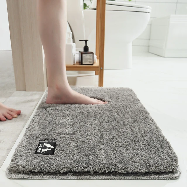 Cotton Fiber Non-Slip Bath Mats Bathroom Carpet, Super Absorbent Rugs  Bathtub Floor Mat Doormat For Shower Room Toilet 5 Sizes - AliExpress