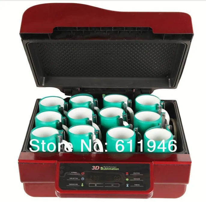 3D Sublimation Heat Press Machine Multifunctional Mug Cup Preser Phone Case 3D Vacuum Heat Transfer Machine