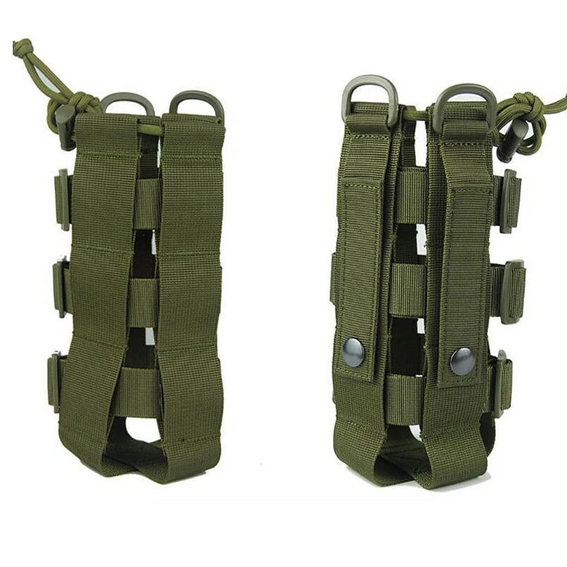 Tactical Outdoors Water Bottle Pouch Molle Kettle Holder Adjustable Kettle Bag Climbing Hiking Camping Water Bottle Carrier Bags water bottle carrier