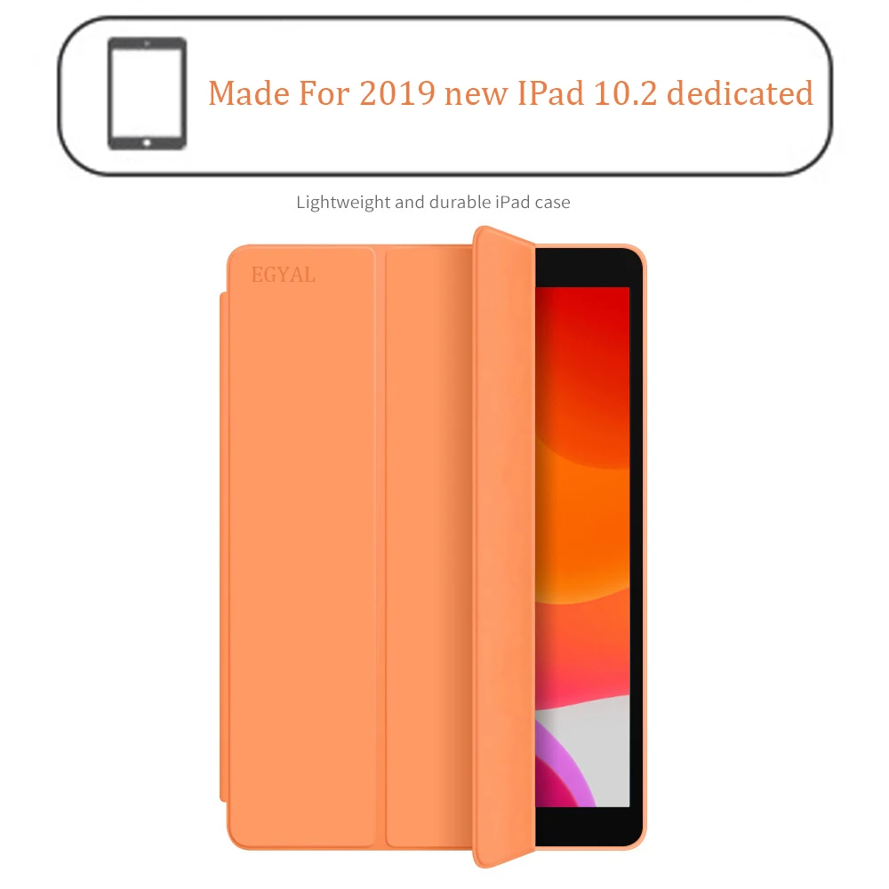 Для нового iPad 10,2 дюймов модель A2197 чехол, Авто Режим сна/пробуждения легкий Чехол-подставка для iPad 10,2 дюймов 7th Gen чехол