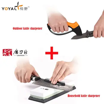 

Outdoor knife sharpener and household whetstone white corundum diamond combination -TY1708+T0914W