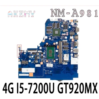شراءNM-A981 اللوحة الأم لأجهزة الكمبيوتر المحمول لينوفو 310-15IKB اللوحة الرئيسية الأصلية 4G-RAM I5-7200U GT920MX